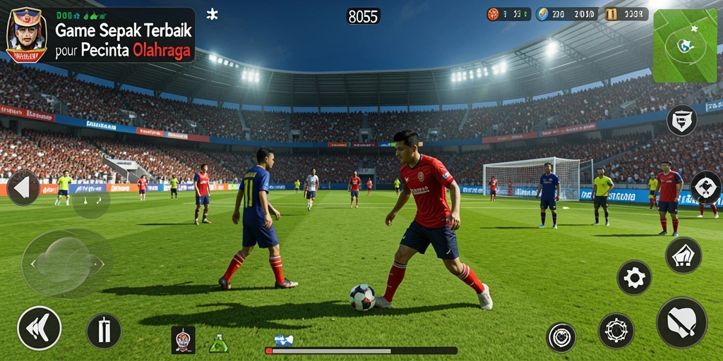 Tampilan gameplay 8055 yang mendebarkan dan realistis.