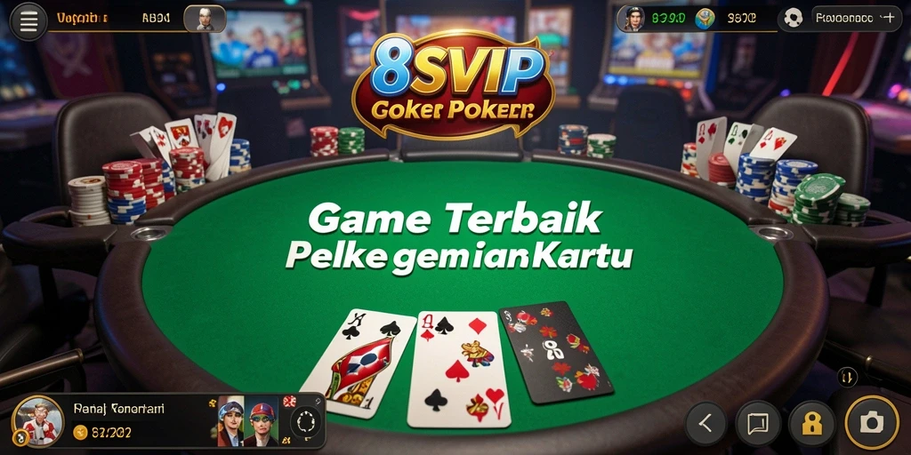 Tampilan penuh aksi gameplay Poker di 8SVIP.