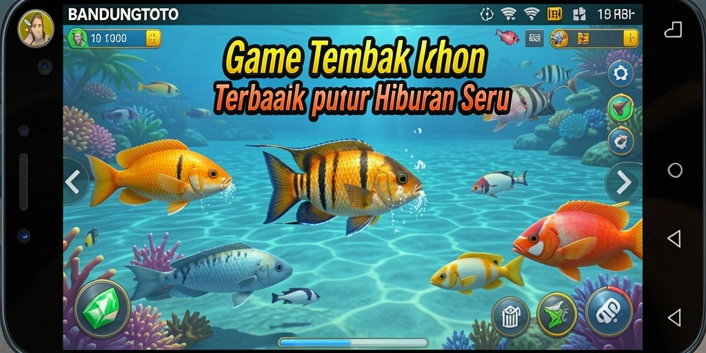Gameplay seru dalam BANDUNGTOTO menembak ikan.