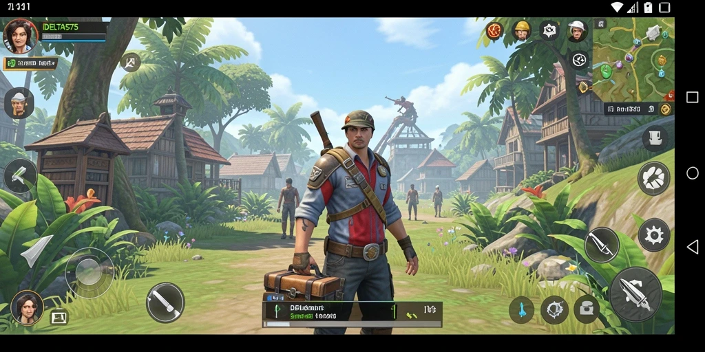 Tampilan gameplay <strong>DELTA575</strong> yang menawan dan interaktif.