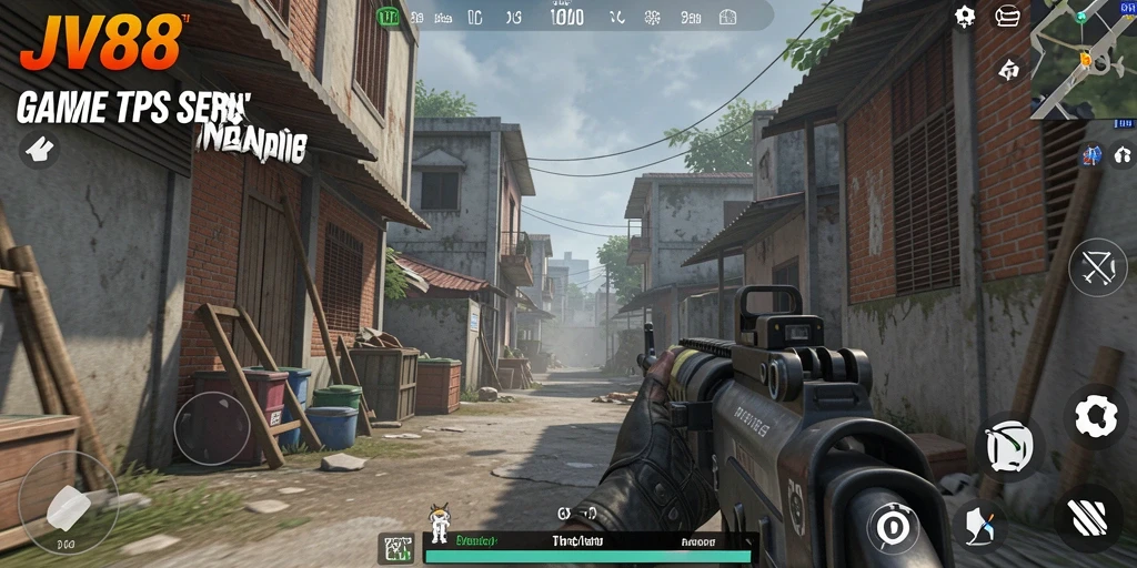 Tampilan seru dari gameplay JV88 yang memukau.