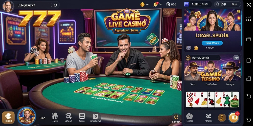 Gameplay Live Casino yang mendebarkan di LENGKAP777.