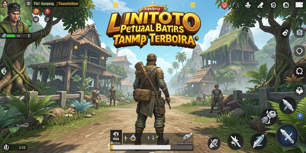 Tampilan gameplay LINITOTO di dunia terbuka yang luas dan imersif.