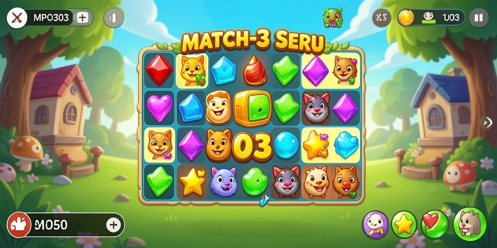 Tampilan seru gameplay MPO303 dengan grafik warna-warni.