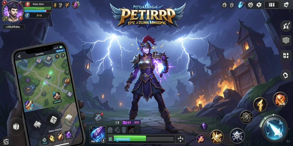 Tampilan gameplay PETIRRP yang menakjubkan dan penuh aksi.