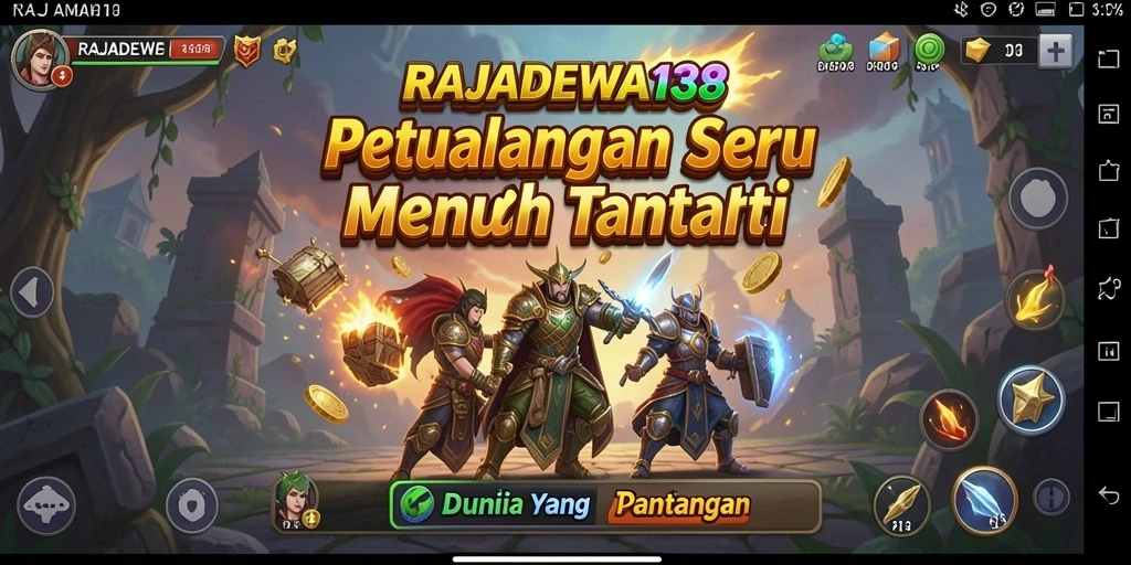 Menampilkan gameplay petualangan yang mendebarkan di RAJADEWA138.